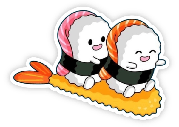 sticker sushi cute