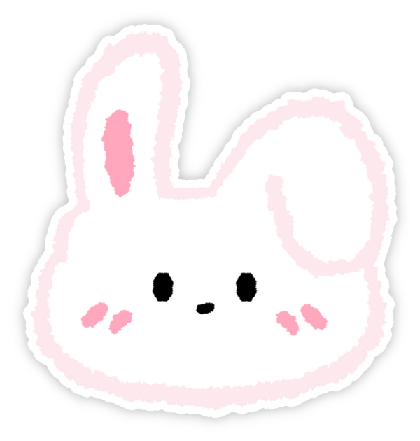 sticker thỏ cute