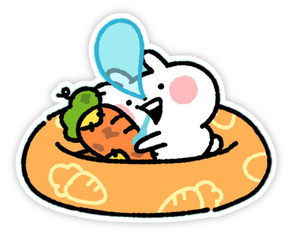 sticker usagyuuun vui nhộn