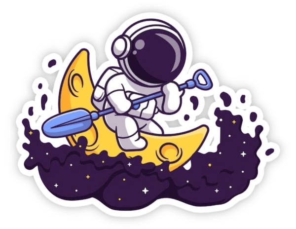 sticker vũ trụ phi hành gia