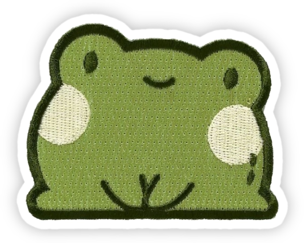 sticker xanh lá cây đơn giản