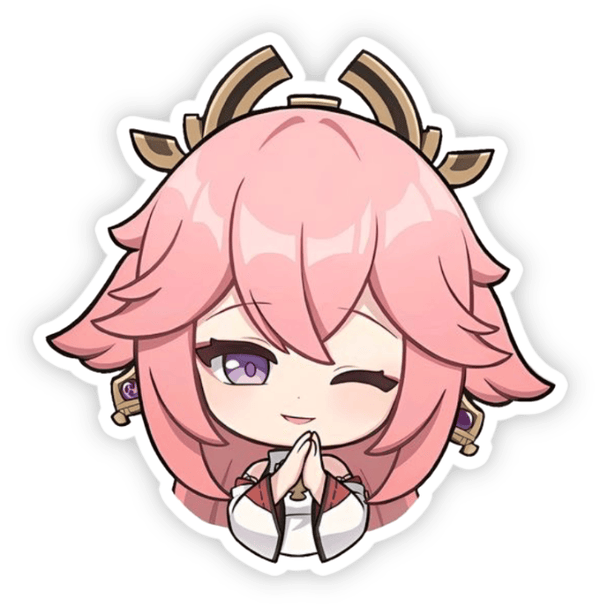 sticker yae miko dễ thương