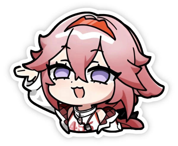 sticker yae miko kawaii