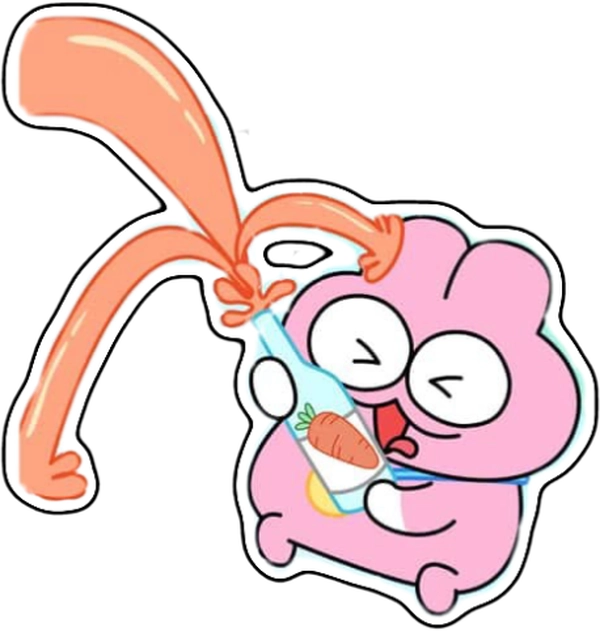 sticker zookiz bật nước cà rốt