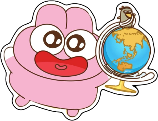 sticker zookiz cầm quả cầu
