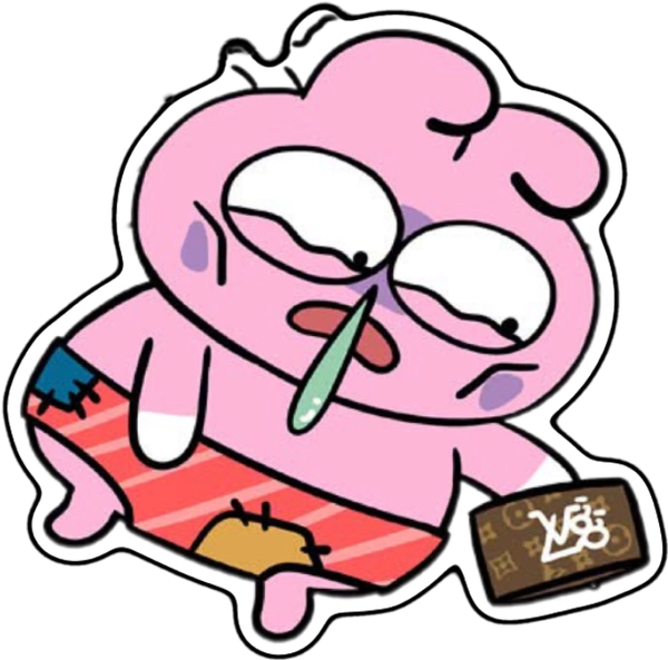 sticker zookiz mệt mỏi