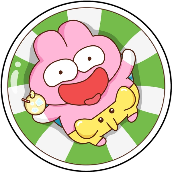 sticker zookiz nằm phao