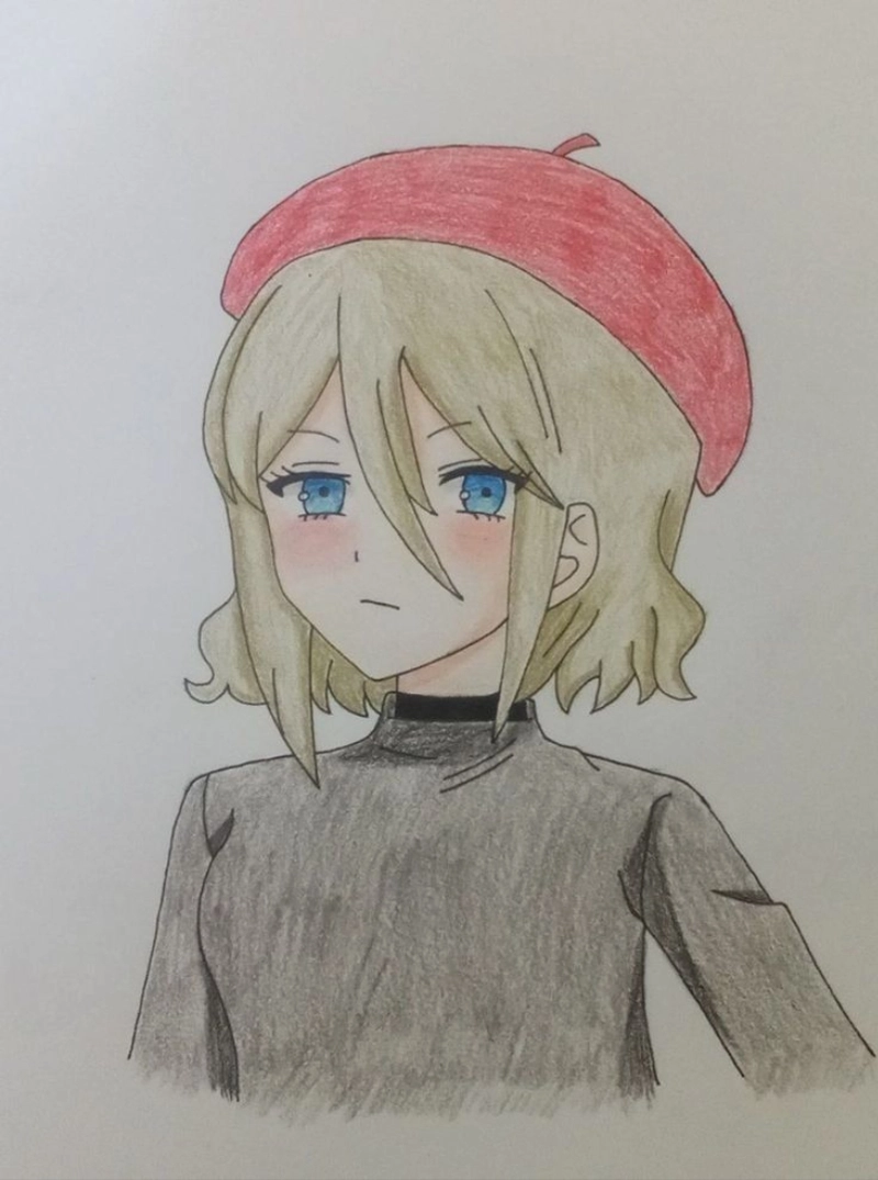 tranh anime cute đáng yêu dễ vẽ