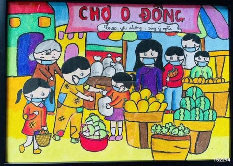 tranh hoạt động thiện nguyện