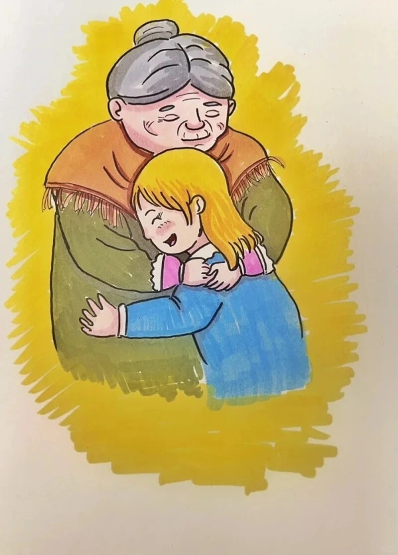 tranh màu cô bé bán diêm