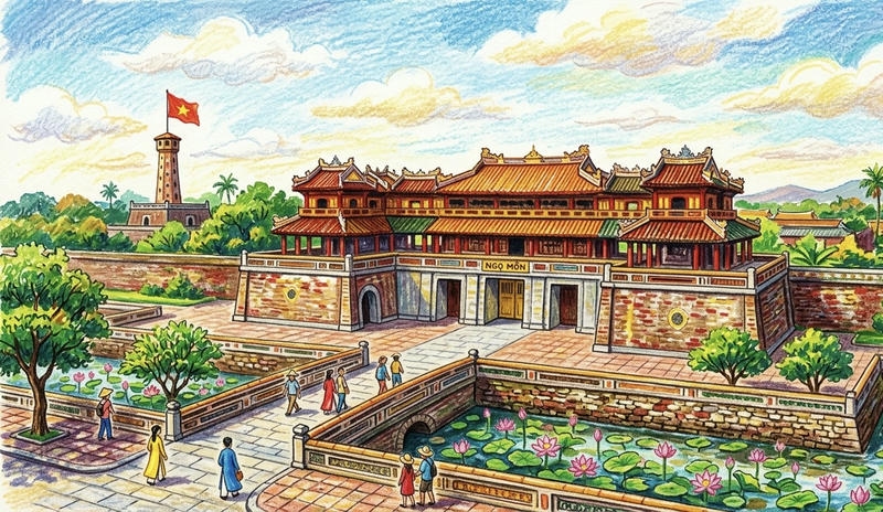 tranh phong cảnh nghệ thuật đẹp dành cho học sinh