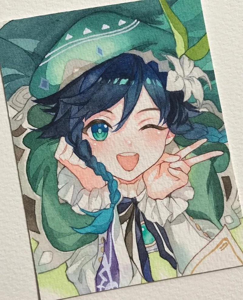 ảnh vẽ anime nữ đơn giản và cute