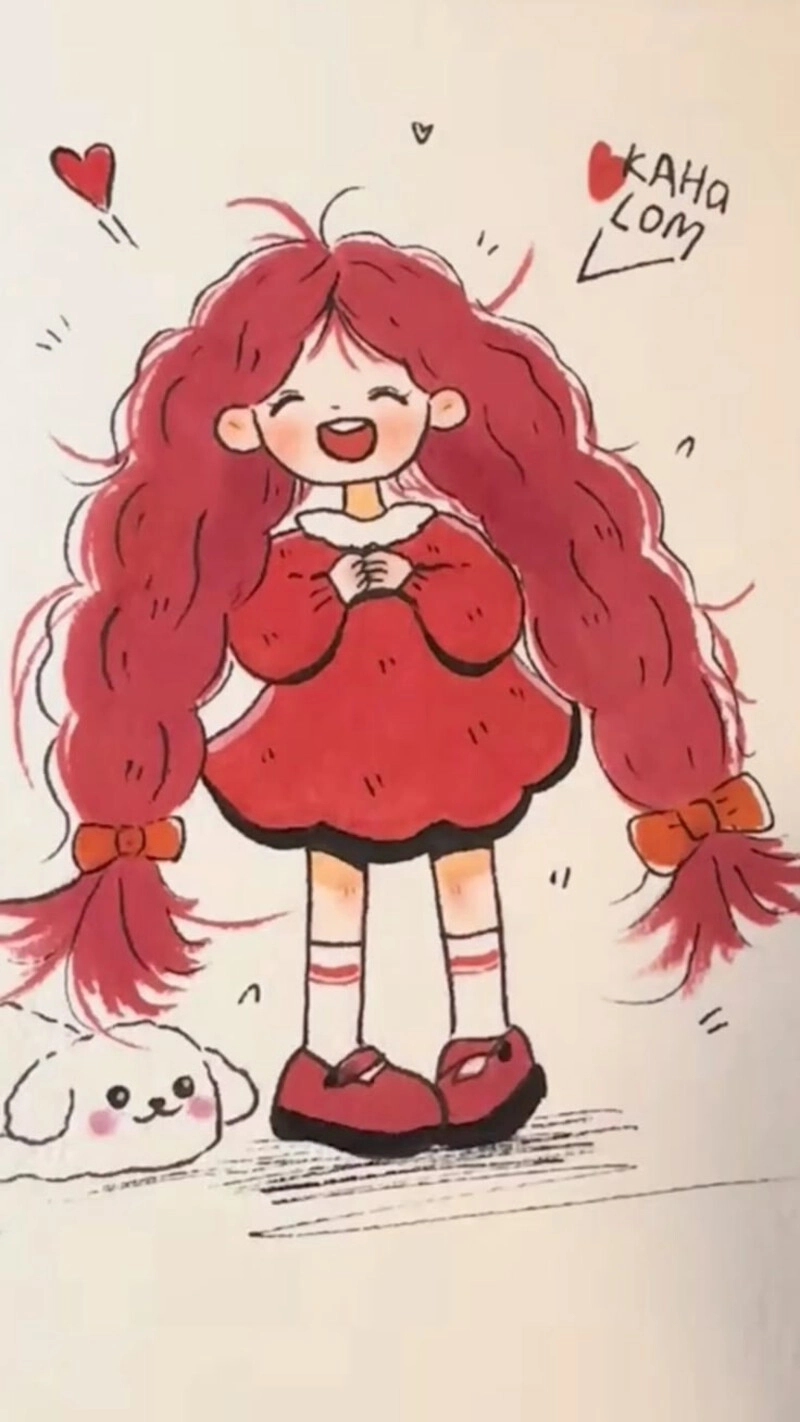 vẽ tranh anime nữ đơn giản dễ thương