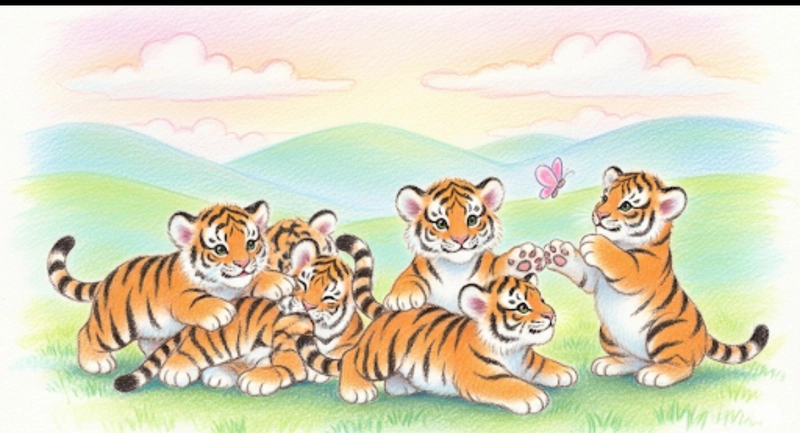 tranh vẽ đàn hổ