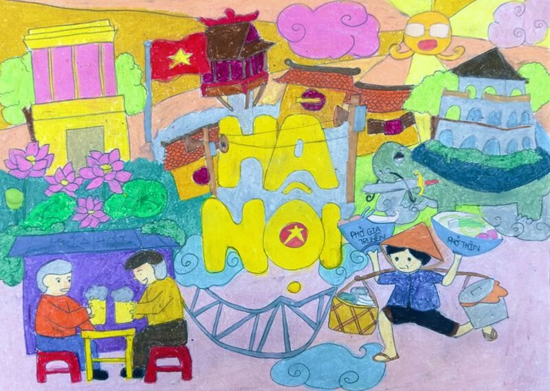 tranh danh lam thắng cảnh lớp 6 