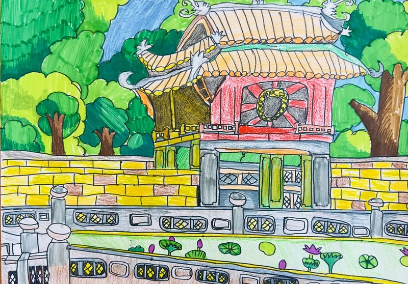 vẽ danh lam thắng cảnh lớp 7 