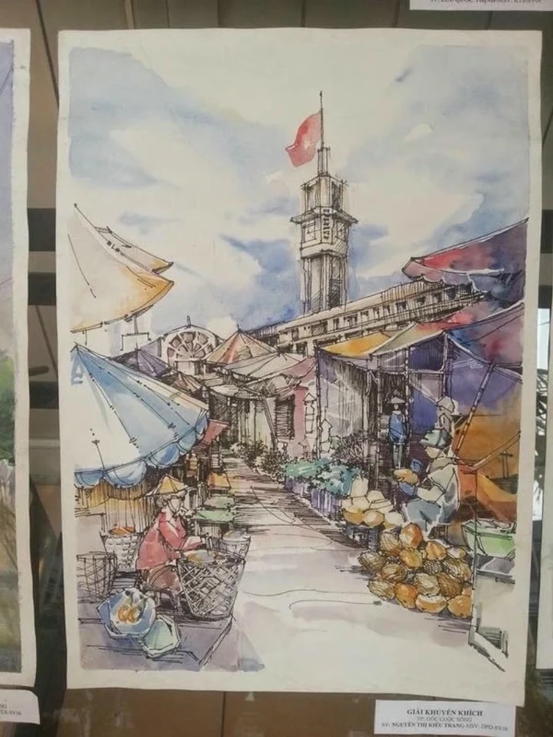 tranh danh lam thắng cảnh việt 