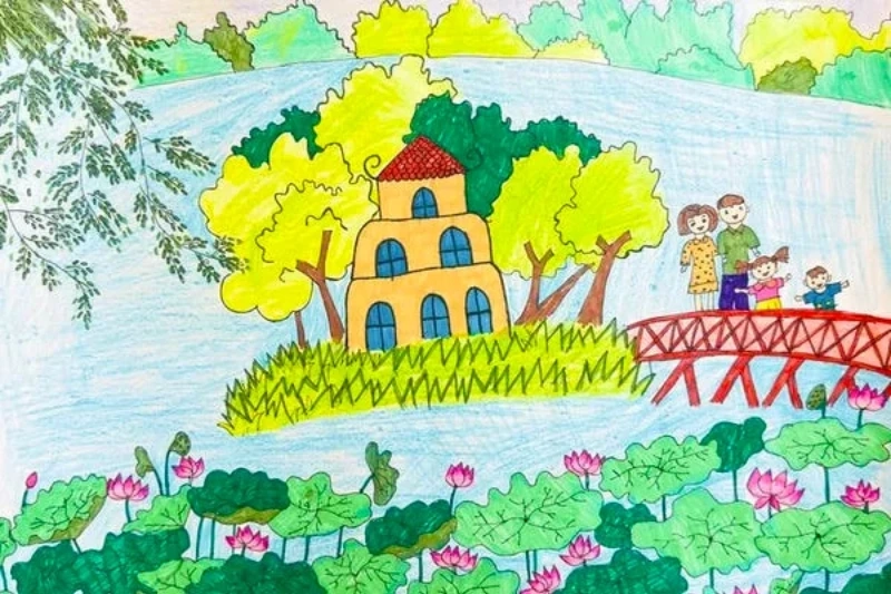 vẽ danh lam thắng cảnh việt nam 