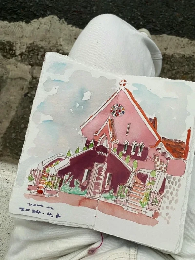 tranh danh lam thắng cảnh hà nội 
