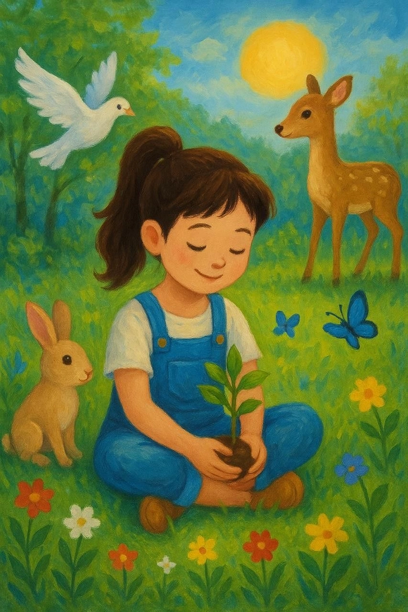 tranh vẽ em yêu cuộc sống