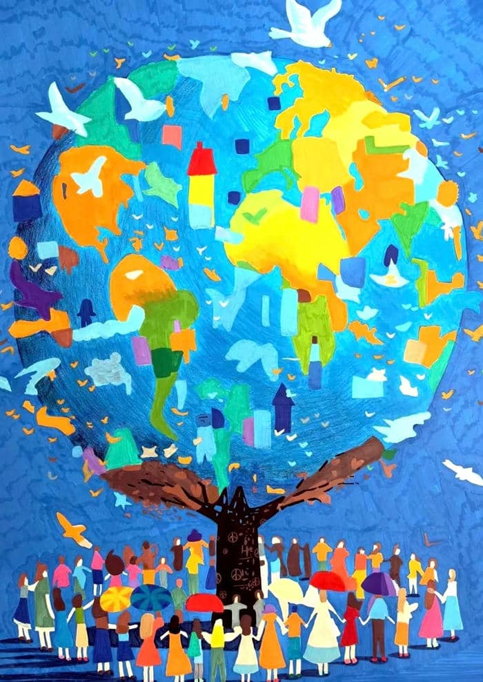 tranh vẽ hành động đẹp mỗi ngày