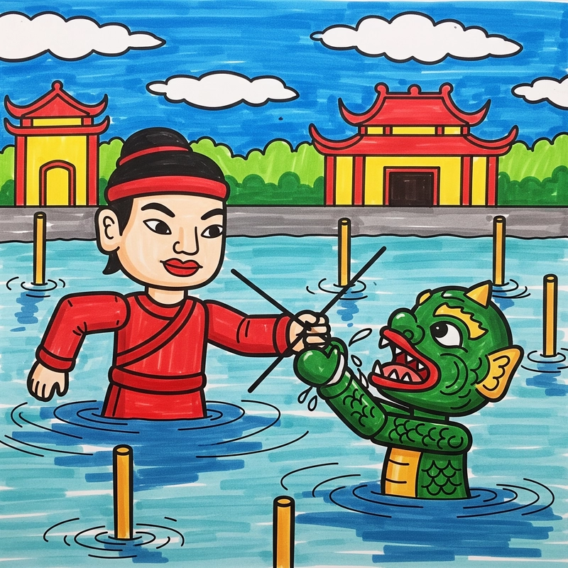 tranh vẽ nghệ thuật dân tộc 