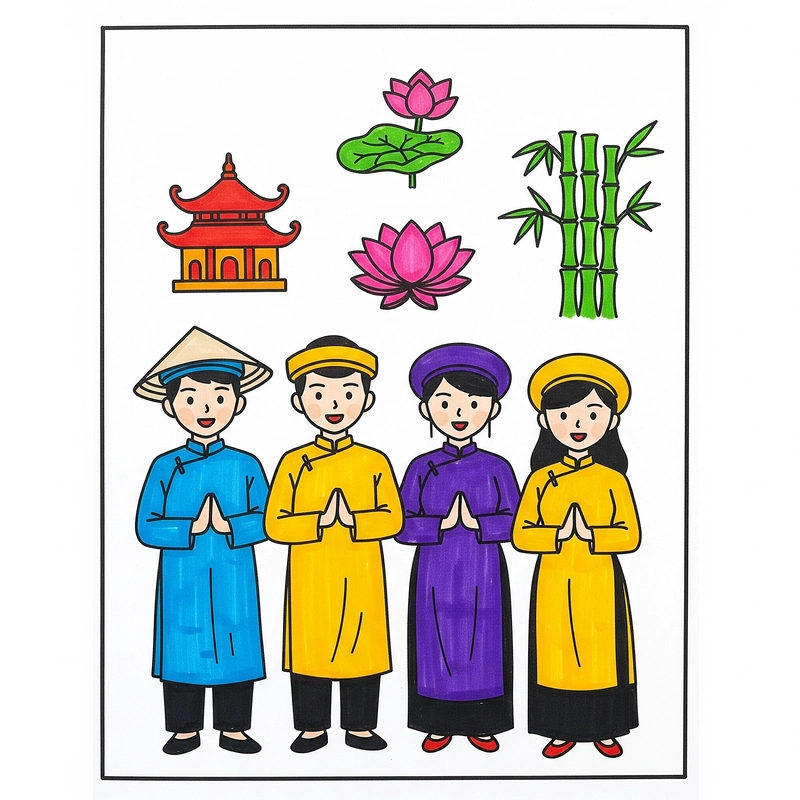 tranh vẽ quan họ bắc ninh 15