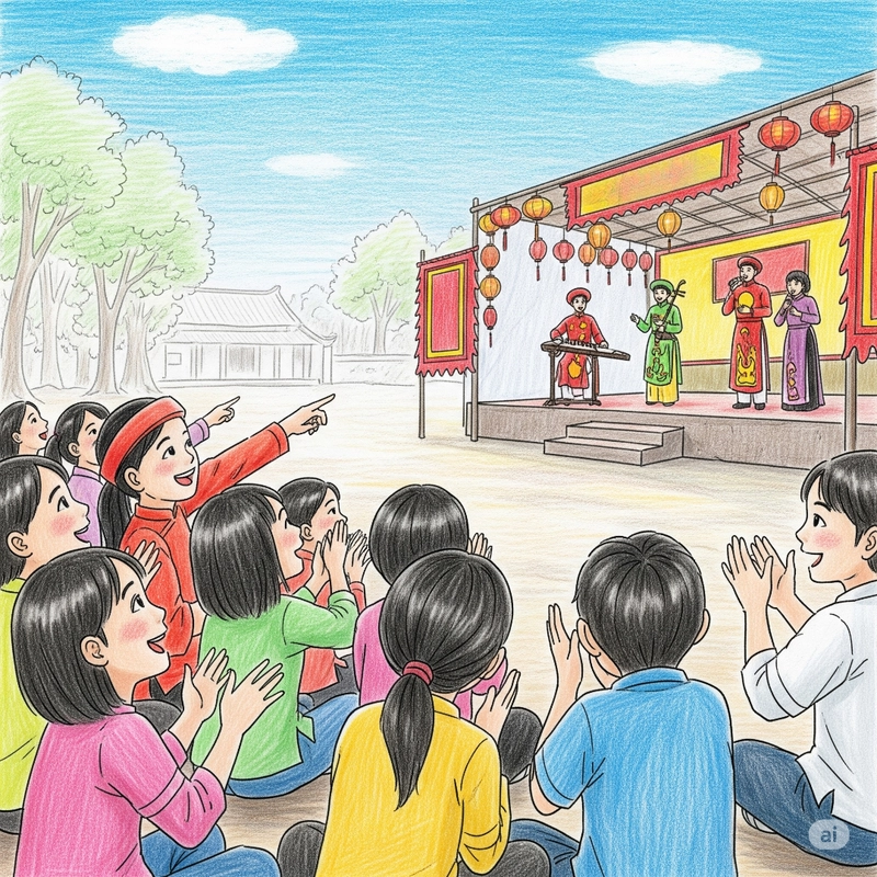 tranh vẽ quan họ bắc ninh 17