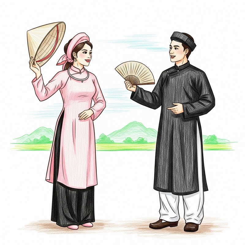 tranh vẽ quan họ bắc ninh 21