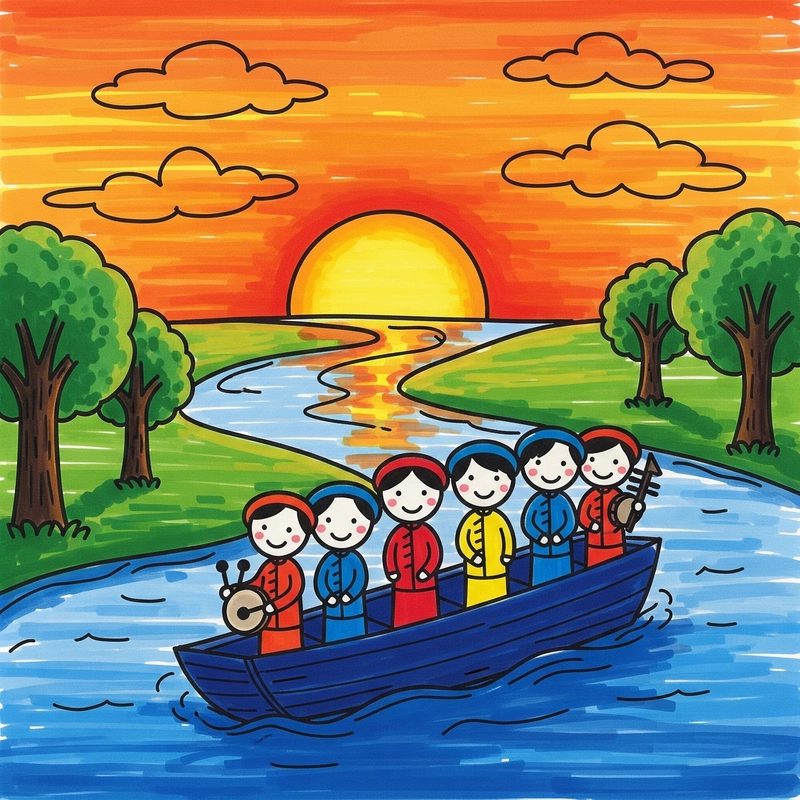 tranh vẽ quan họ bắc ninh 26