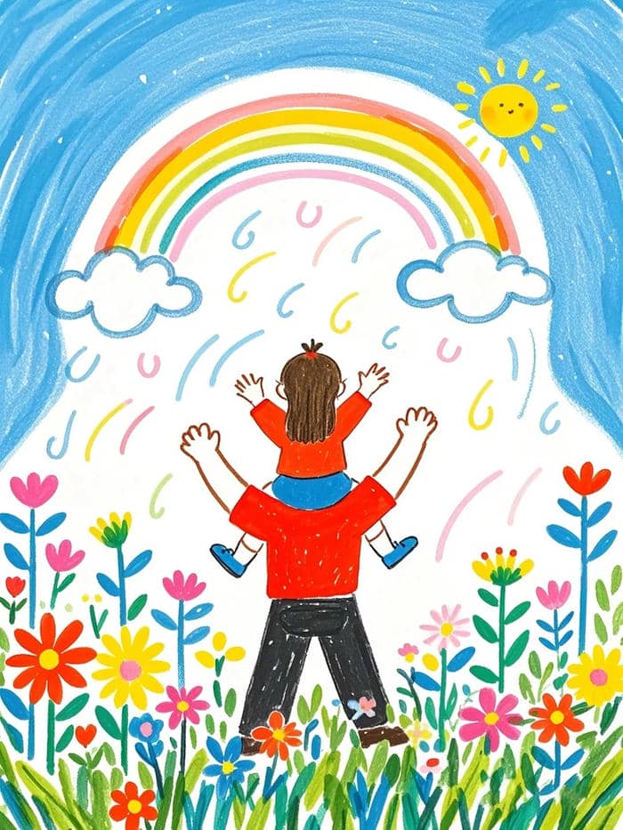 tranh vẽ yêu thương bạn bè