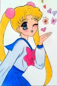 vẽ anime cute đơn giản dễ thương