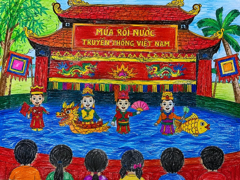 vẻ đẹp nghệ thuật múa rối nước Việt Nam