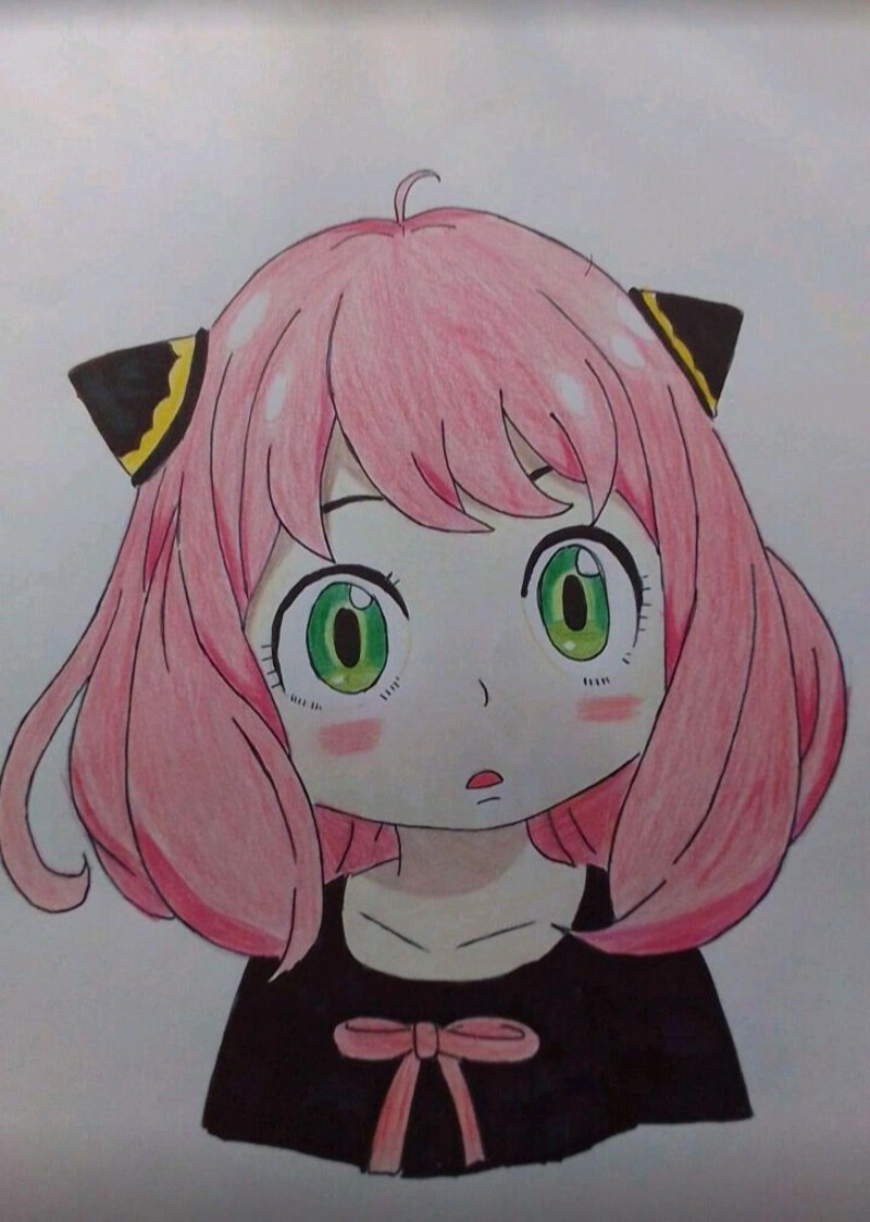 vẽ tranh anime cute đẹp dễ vẽ