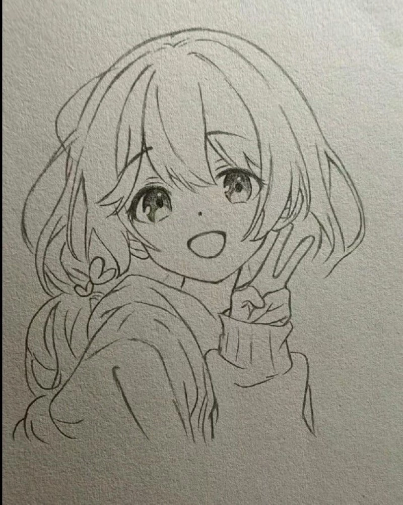 vẽ tranh anime cute đơn giản dễ vẽ