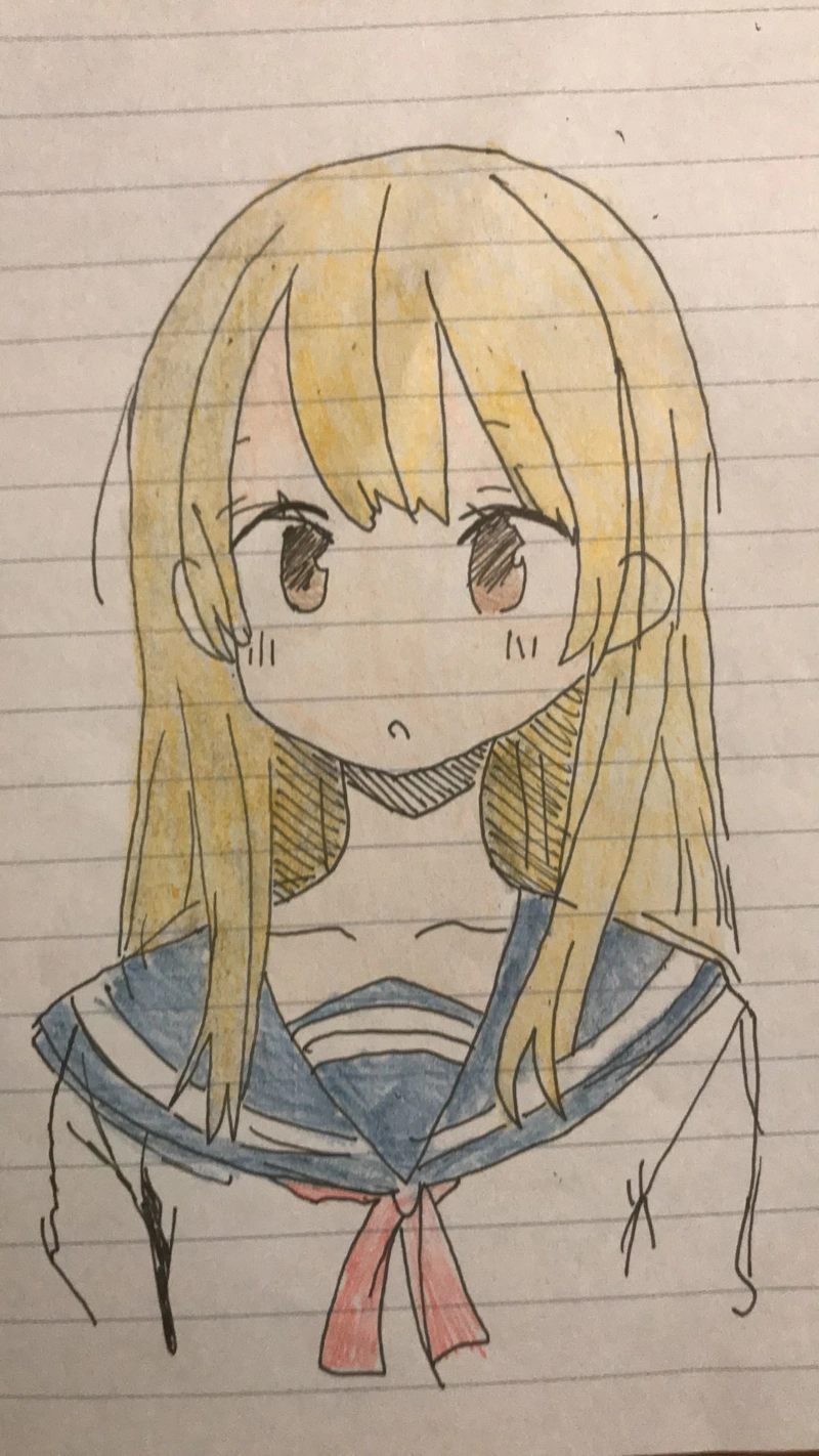 vẽ tranh anime nữ đáng yêu dễ thương