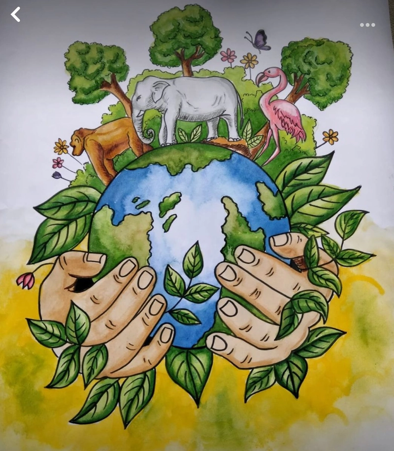 tranh vẽ con vật hoang dã 