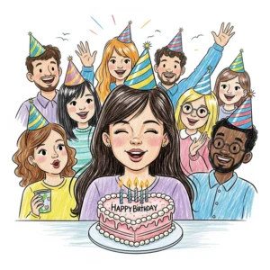 vẽ tranh tặng mẹ ngày sinh nhật ấm áp