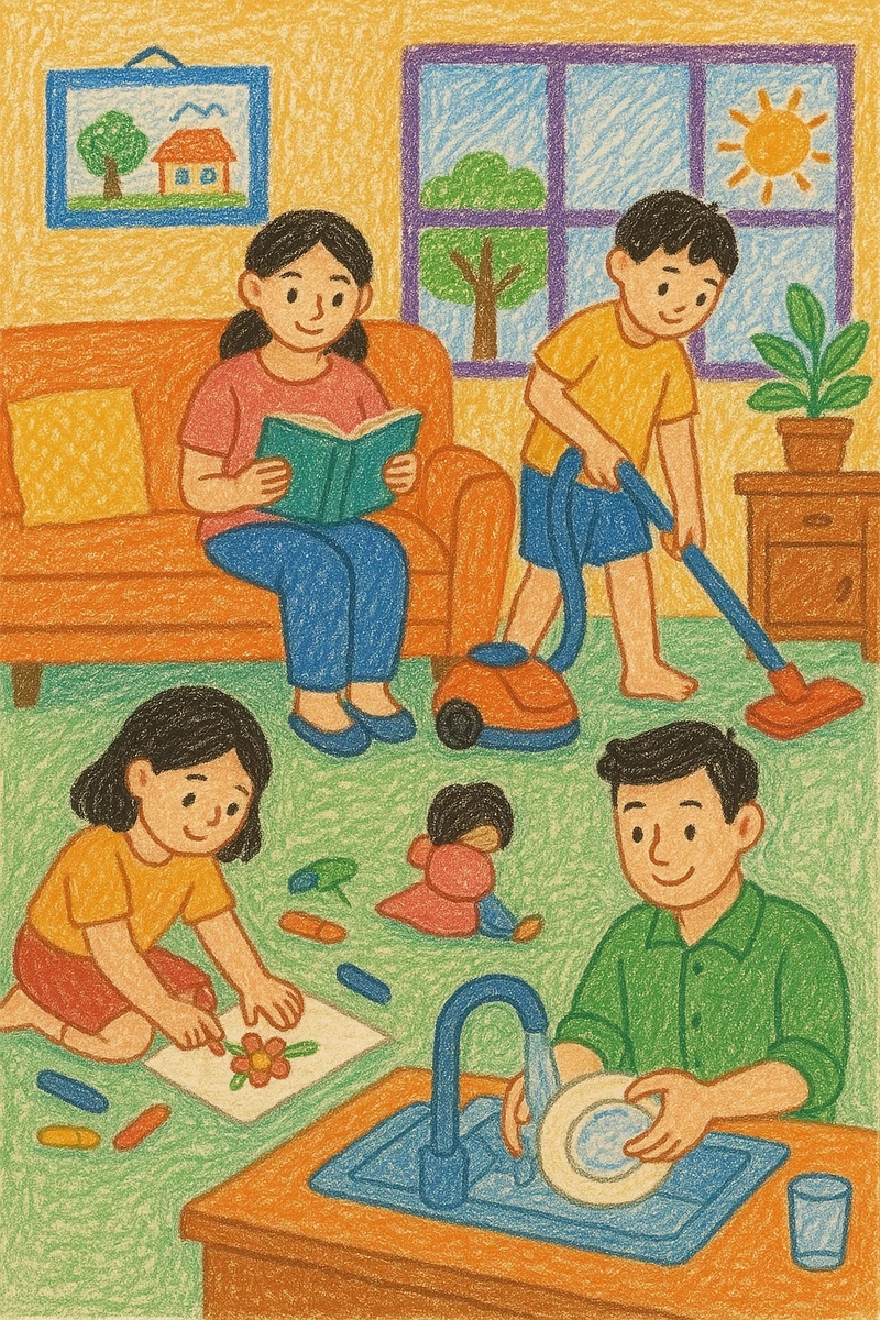 vẽ tranh cuộc sống của em