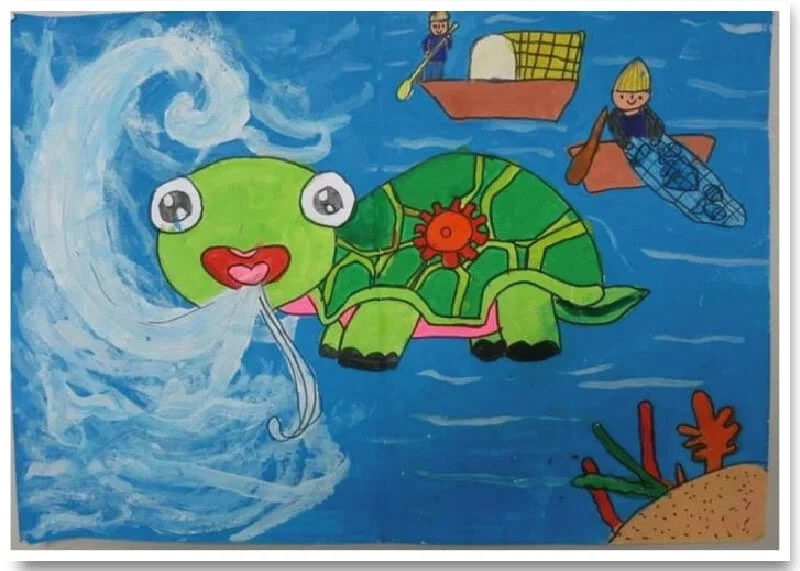 vẽ tranh đề tài ý tưởng trẻ thơ lớp 4 độc đáo