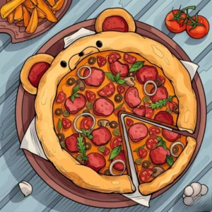 vẽ tranh đồ ăn cute đơn giản cho bé