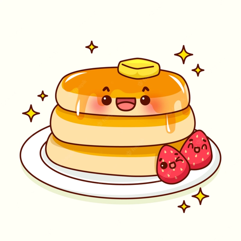vẽ tranh đồ ăn cute đơn giản cực dễ 