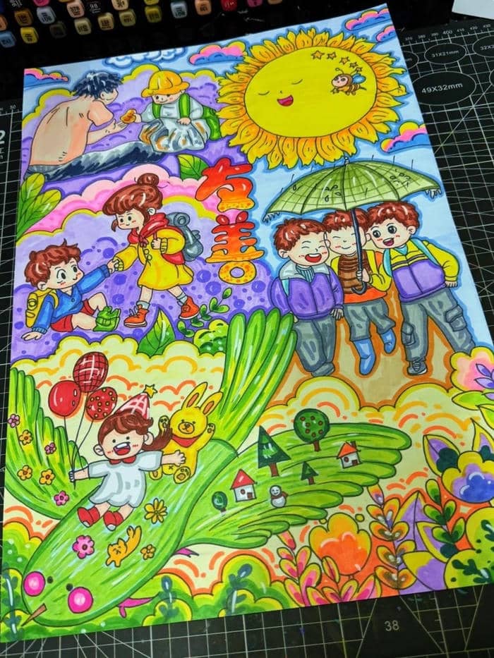 vẽ tranh lan tỏa yêu thương lớp 6