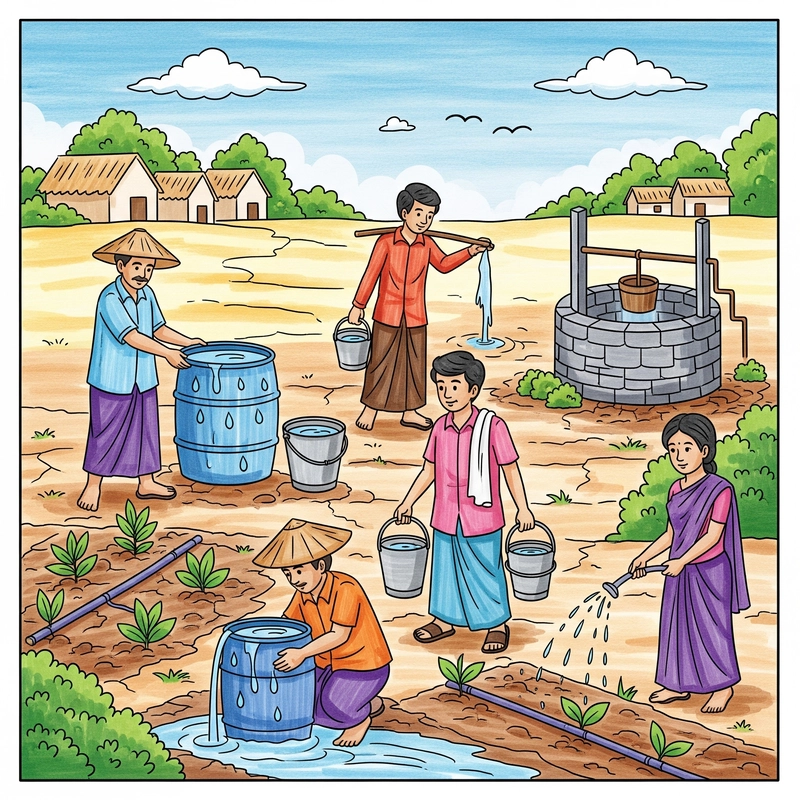 tranh vẽ phòng chống thiên tai cấp tiểu học 