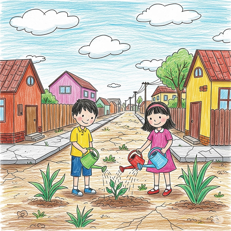 tranh vẽ phòng chống thiên tai đơn giản mà đẹp 