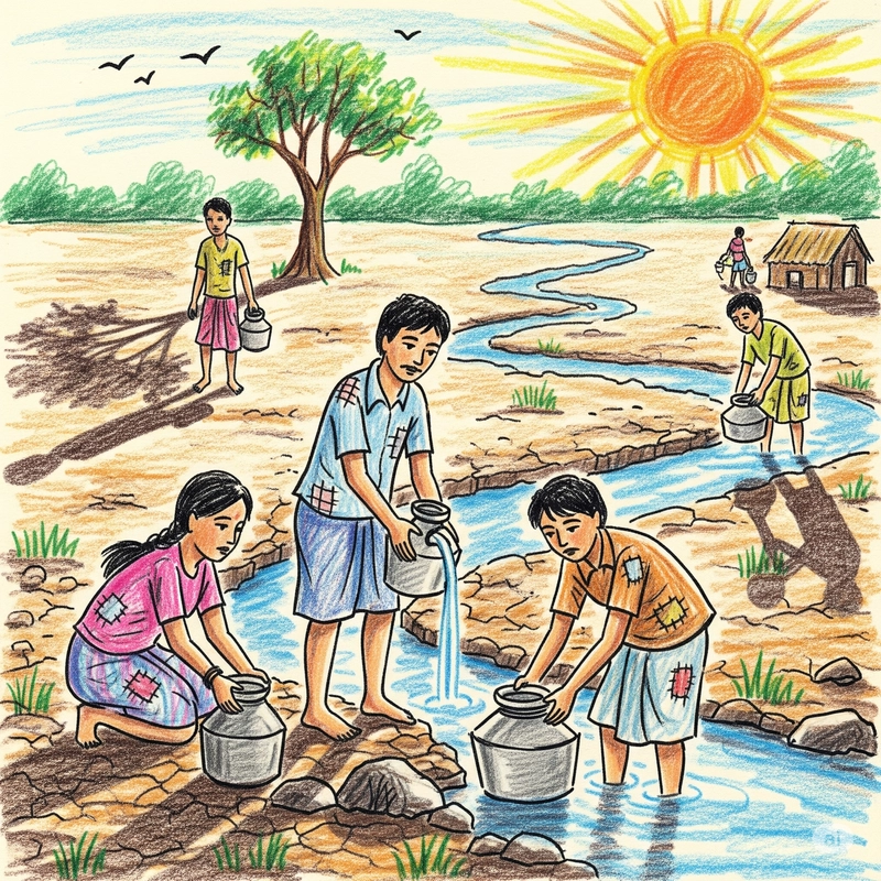 vẽ tranh chủ đề phòng chống thiên tai môi trường 