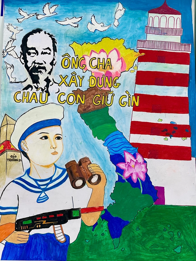 tranh uống nước nhớ nguồn đẹp 