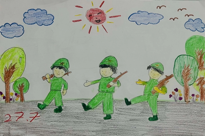 tranh lễ tri ân uống nước nhớ nguồn 