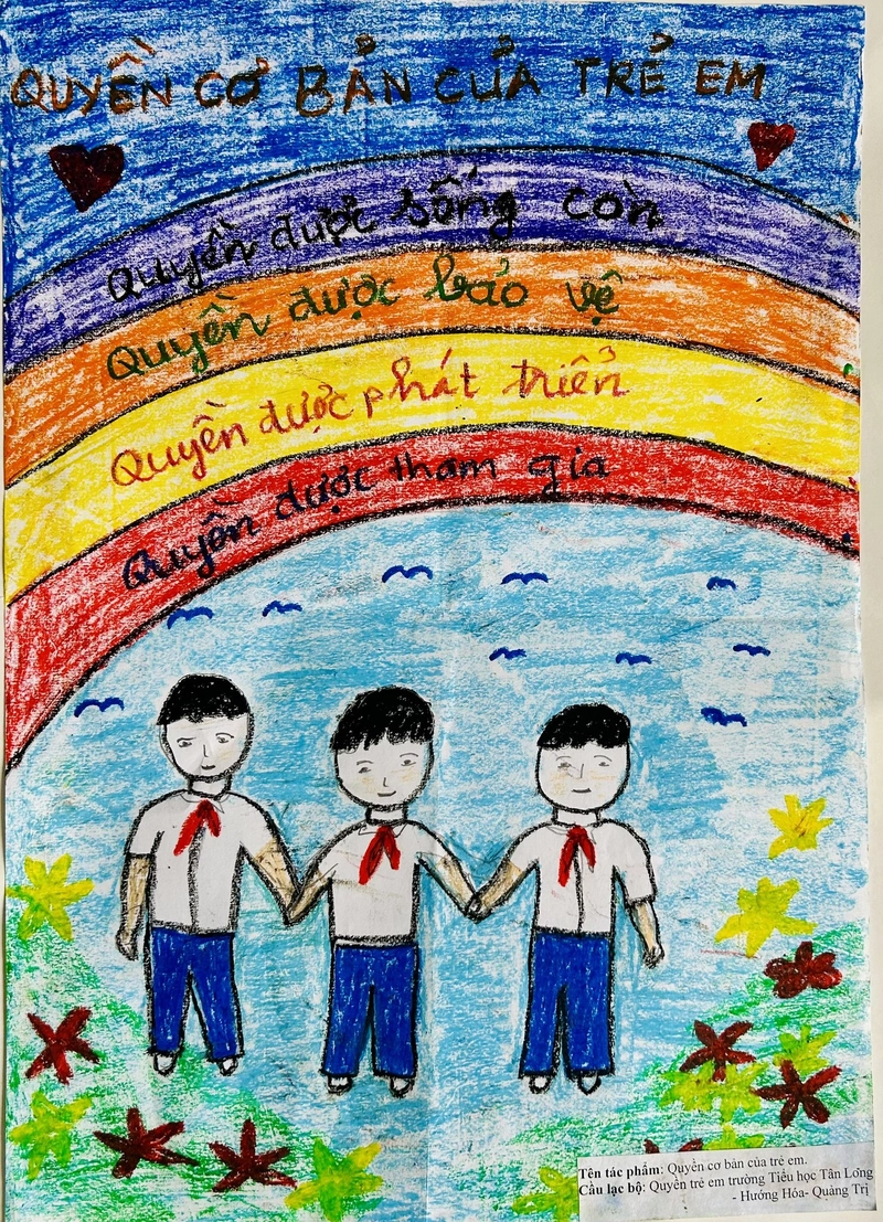 vẽ tranh quyền trẻ em đơn giản lớp 1 