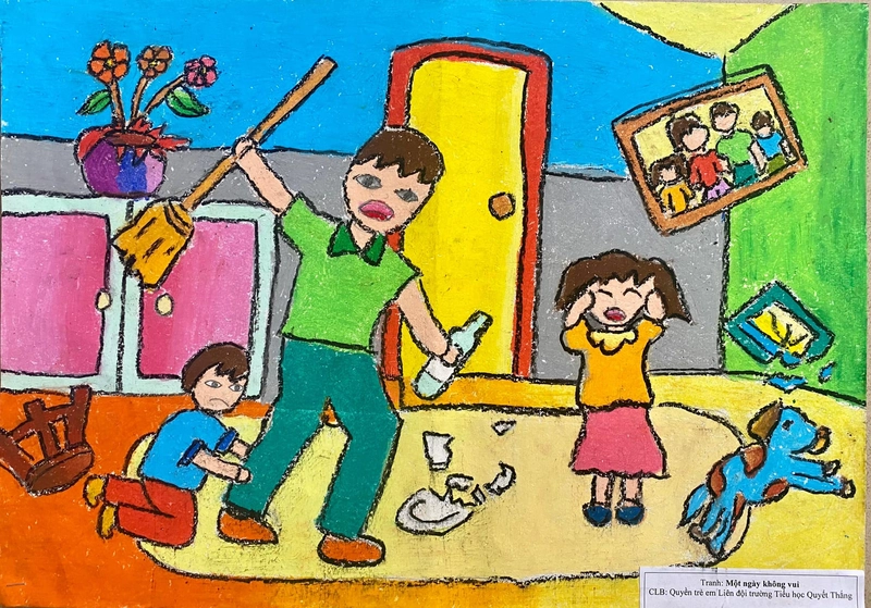vẽ tranh quyền của trẻ em dễ làm cho bé 